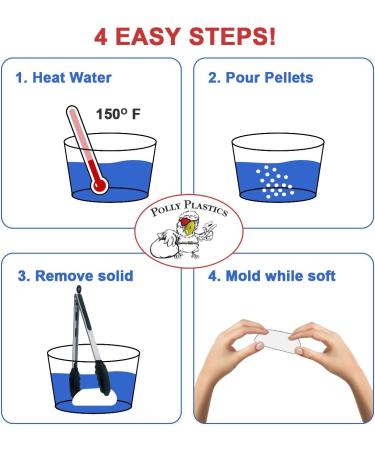 Moldable Plastic Pellets by Polly Plastics | Thermoplastic Beads for Cosplay, Projects & Repairs (7 oz) - Buy Online on GoSupps.com