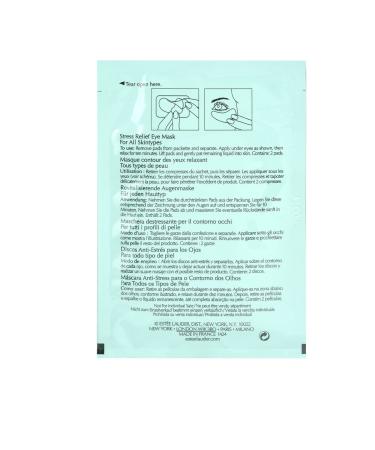 Estee Lauder Stress Relief Eye Mask - Unisex - 10 pads - Buy Online on GoSupps.com