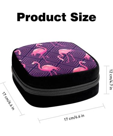 Period Bag: Pink Flamingo Sanitary Napkin Storage and Makeup Pouch - Buy Online on GoSupps.com