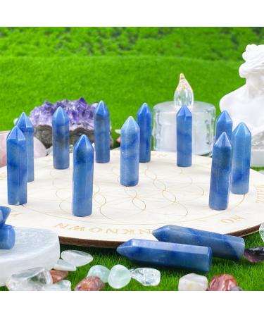 MAIBAOTA Blue Aventurine Healing Crystals Gifts Wands Hexagonal Pointed Gemstones Set Bulk for Women Beginner Chakra Stones Nature Reiki Spiritual Energy Balancing Protection Crystal 10pcs - Buy Online on GoSupps.com