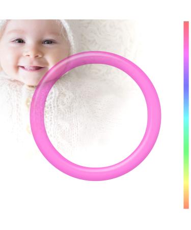 Adapter for pacifier & chain | Silicone O-ring | pink-transparent