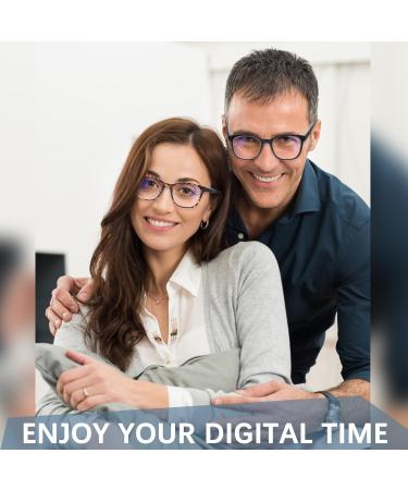 VIDEBLA 6 Pack Blue Light Blocking Reading Glasses for Men & Women | Anti-UV Eyeglasses with Leather Case | Computer Readers 1.25x - Buy Online on GoSupps.com