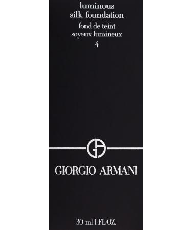 GIORGIO ARMANI Luminous Silk Foundation 4 Light Golden 1 Fl Oz - Pack of 1 - Buy Online on GoSupps.com