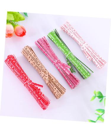 Milisten 3000 Pcs Ties for Cone Bags Packaging Ties Celophane Bags Ties for Food Bags Wall Lamination Candy Bags Ties Colored Cellophane Bags Gift Tie Ribbon Sealing Tape Bread Rosyx3pcs 9X0.4cmx3pcs - Buy Online on GoSupps.com