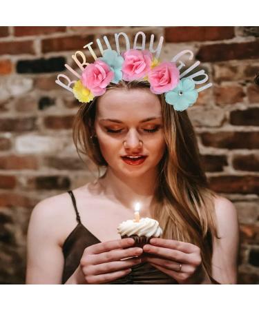 FLoral Birthday Girl Headband - Baby Girls Party Decor and Gift - Buy Online on GoSupps.com