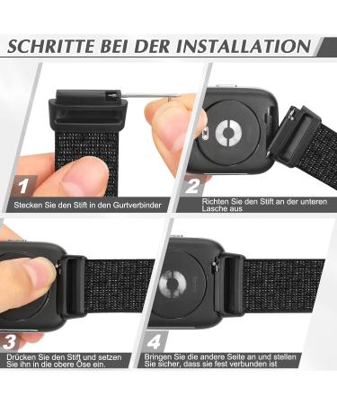 Shop BTTNG Adjustable Breathable Nylon Bracelet for Xiaomi Redmi Watch 3 Active - Unisex Sport Solo Loop Replacement in Deep Black + Reflective Black - Buy Online on GoSupps.com