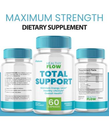 (2 Pack) Healthy Flow Capsules Healthy Flow Total Support Pills with All Natural Ingredients Advanced Formula Supplement for Overall Wellness with Max Strength Vitamins Women and Men (120 ct) - Buy Online on GoSupps.com
