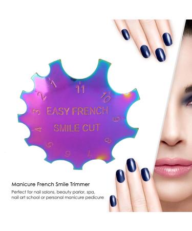 Stainless Steel Manicure Edge Cutter - Easy French Smile Line Cut Tool for Nail Art - Buy Online on GoSupps.com