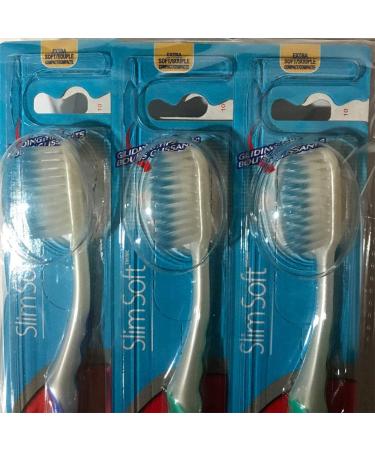 Colgate Slim Soft Gliding Tips Toothbrush Extra Soft Compact Head - 6 Pack - Buy Online on GoSupps.com