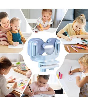 Sitting Posture Corrector for Kids | Height Adjustable Students Vision Writing Desk Posture Corrector | Sitting Posture Corrector for Kids Reading and Writing Anti Myopias Light Blue - Buy Online on GoSupps.com