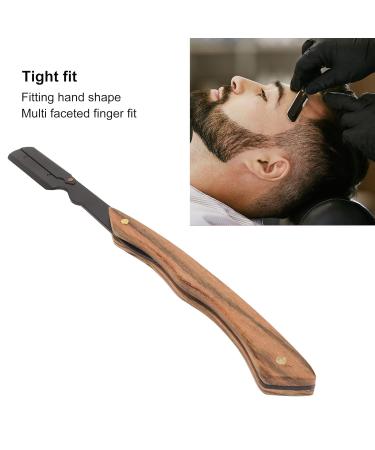 Professional Foldable Straight Edge Razor - Stainless Steel Barber Precision Beard & Hair Blade Holder - Buy Online on GoSupps.com