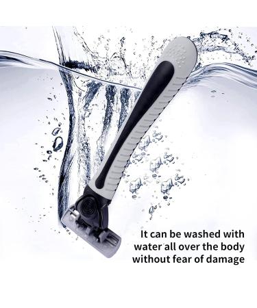 6-Blade Razor - Plastic Anti-Slip Manual Refill Cartridges for Men & Women | Reusable Face Cleansing Tool | International Shipping Available - Buy Online on GoSupps.com