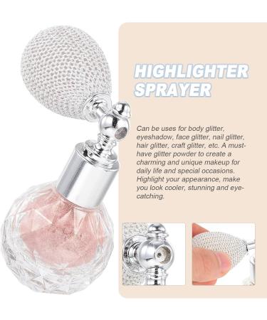 Lurrose Glitter Powder Spray Women Makeup Body Hair Highlighter Sprayer Shimmer Sparkle Powder Makeup Spray for Hair Face Body Nails Cosmetic Pink 7cm*5.5cm*3cm Pink - Buy Online on GoSupps.com