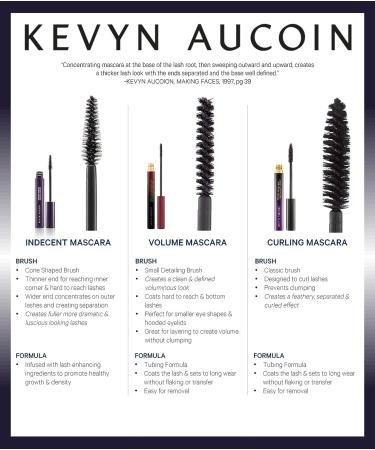 Kevyn Aucoin Indecent Mascara - Black | Cone-Shaped Brush for Defined Fuller Lashes - Buy Online on GoSupps.com
