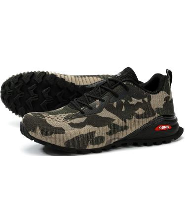 Ikunka Men's Camouflage Sneakers - Lightweight Breathable Walking Shoes - Buy Online on GoSupps.com