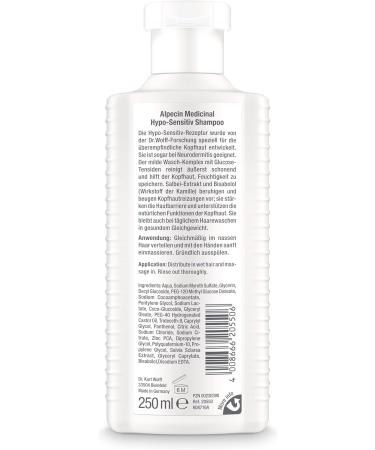  Alpecin Alpecin Hyposensitive Shampoo 2 x 250 ml Shampoo for hair on dry and sensitive scalps Dye-free and fragrance-free - Buy Online on GoSupps.com