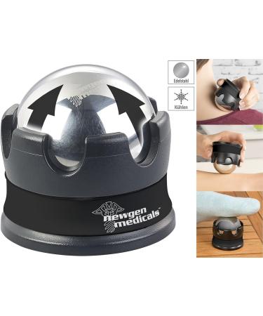 Newgen Medicals Stainless Steel Massage Balls - 360 Rotating Cooling Massage Ball for Feet & Body Relief - Buy Online on GoSupps.com
