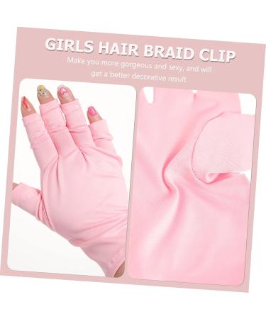 minkissy 10 Pairs Nail Gloves Uv Gloves Pink Gloves Hand Gloves for Protection Manicure Gloves Protective Gloves Gloves Accessories Polyester Miss - Buy Online on GoSupps.com