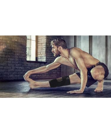 THX4COPPER Sports Compression Knee Brace for Joint Pain Relief - Large Size, Pack of 1 - Buy Online on GoSupps.com