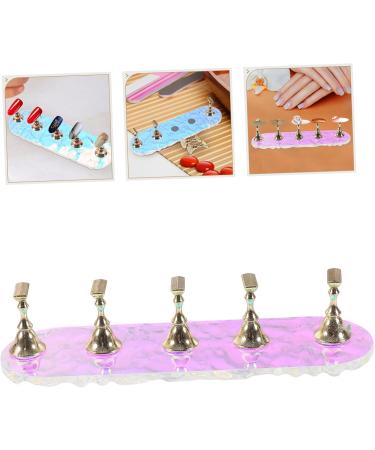 minkissy 1 Set Fake Nails Display Stand Press on Nails Practice Holder Nail Tools Nail Holder Press on Artificial Nails Holder Fairy Exercise Rack Bracket Base False Nails Acrylic 12.8x3.9x3cm As Shown - Buy Online on GoSupps.com