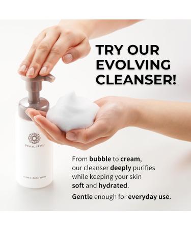 PERFECT ONE Japanese Skincare Trio: Niacinamide, Collagen & Hyaluronic Acid Set - Firming Facial Cream, Firming Body Cream & Bubble Cream Wash for Hydration and Nourishment - Buy Online on GoSupps.com