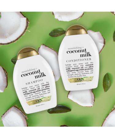OGX Nourishing Coconut Milk Shampoo & Conditioner Set 13 Fl Oz (Pack of 2) - Packaging May Vary - Buy Online on GoSupps.com