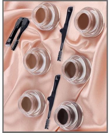 Eyebrow Pomade Waterproof Brow Gel Cream with brush High-pigmented 24 Hour Wear Smudge Proof and Sweat Resistant Formula Super Creamy Brow Pomade Filling & Shaping Tinted Eyebrows - Soft Brown - Buy Online on GoSupps.com