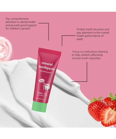 Natural Probiotic hydroxyapatite toothpaste for children hydroxyapatite toothpaste with strawberries hydroxyapatite toothpaste for children helps whiten sensitive teeth 2 - Buy Online on GoSupps.com