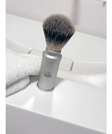 Buy Hans Baier Exclusive Travel Shaving Brush - Vegan Silvertip Hair Travel Kit for Ultimate Grooming | International Shipping Available - Buy Online on GoSupps.com