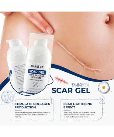 OUKEYA Gel Anti-Cicatrices au Silicone Cr me R paratrice pour Cicatrices Anciennes et R centes Acn Vergetures Chirurgie et K lo des Soin Transparent pour Tous Types de Peau 30ml - Buy Online on GoSupps.com