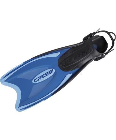 Cressi Palau Snorkeling Fins - Adjustable Long Blade Flippers for the Whole Family - Made in Italy - Blue/Azure M/L | US Men 8.5-11 | US Women 9.5-12 | EU 41-44 - Buy Online on GoSupps.com