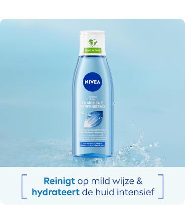 Beiersdorf NIVEA Essentials Refreshing Tonic Face Cleansing tonic Toner Facial cleanser Normal to combination skin Lotus extract Vitamin E 200 ml - Buy Online on GoSupps.com