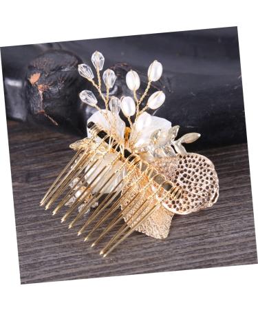 Didiseaon Rhinestone Hair Comb Pearl Hair Pin Crystal Headpiece Comb for Bridal Pearl Hair Comb Pearl Hair Barrettes Crystal Rhinestones Bridal Hair Comb Combs Bride Wedding Accessories - Buy Online on GoSupps.com
