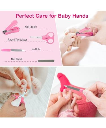 30 in 1 Baby Grooming Kit & Electric Nail Trimmer Set - Pink | Divava Baby Healthcare & Safety Essentials - Hair Brush, Comb for Newborns & Toddlers - Buy Online on GoSupps.com