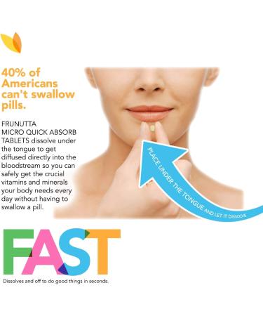 Frunutta Zinc + Vitamin C Supplement | Immune System Support | Sugar-Free Non-GMO Vegetarian | 90 Instant Dissolve Tablets - Buy Online on GoSupps.com