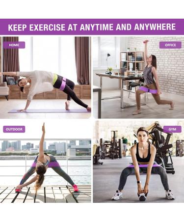 Knit Fitness Straps & Resistance Bands for Yoga Strength Training & Gymnastics - Green Purple Black Options Available | Worldwide Shipping - Buy Online on GoSupps.com