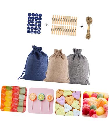 Abaodam 1 Set Christmas Bag Santa Suit Christmas Jute Bags Christmas Drawstring Bag Candy Cotton Bag 1 count (Pack of 1) Assorted Color 01 - Buy Online on GoSupps.com