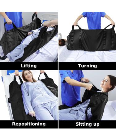 Lotchen Transfer Board for Patient Lifting | Heavy Duty Patient Transfer Board with 8 Handles | 100x120cm - Ideal for Overweight & Elderly Patients - Buy Online on GoSupps.com
