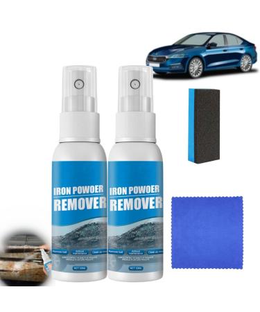 Cohbskj Multifunctional Rust Removal Spray Car Rust Removal Spray Iron Powder Remover For Car Car Maintenance Powder Spray Rust Remover Iron Cleaning (2PCS-30ml)