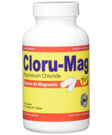 Cloru-Mag Plus - Magnesium Chloride - 140 Tablets (Cloruro de Magnesio)