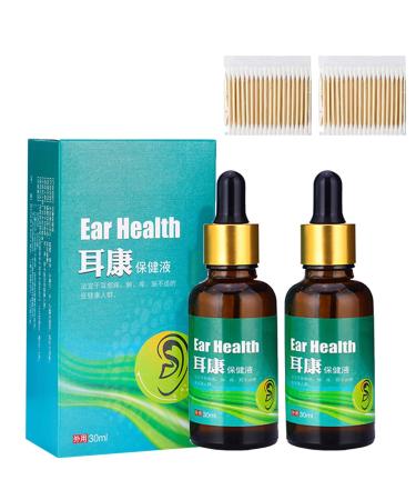 GDSAFS Oveallgo PureHear Organic Ear Support Elixir Natural Ear Drops for Ear Pain (2pcs)