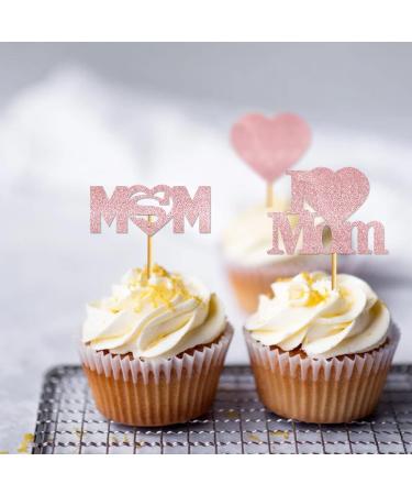 24Pcs Rose Gold Mothers Day Cupcake Topper Mothers Day Cupcake Picks Happy Mothers Day Cupcake Topper Mothers Day Cupcake Decorations - Buy Online on GoSupps.com