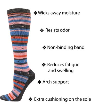 Cherokee Lxsupport Women's Knee High Compression Socks 15-20 mmHg - Medium/Large Sleek Design for Enhanced Comfort - Buy Online on GoSupps.com