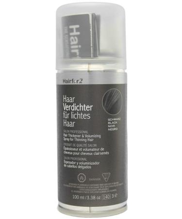 Unisex Hair Thickening Spray Black 100ml/3.38oz