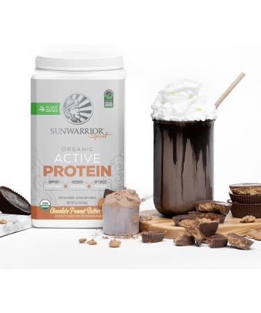Chocolate Peanut Butter & Vanilla Active Organic Protein Powder Set | Bundle & Save | Vegan Protein Powder | Non-GMO Soy Dairy & Gluten Free (20 Servings Vanilla 20 Servings Chocolate Peanut Butter) - Buy Online on GoSupps.com