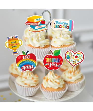 Thank heart Cupcake Toppers Grocery & Gourmet Food Pantry Staples Cooking & Baking Frosting Icing & Decorations Cupcake Toppers - Buy Online on GoSupps.com