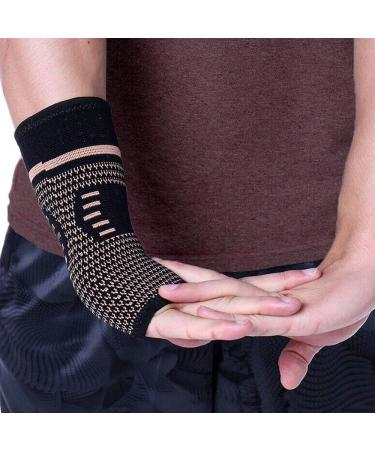 Faletony Wrist Bandage Set - Copper Wrist Support for Sports Fitness & Bodybuilding | Optimal Wrist Splint for Strength Training - Buy Online on GoSupps.com