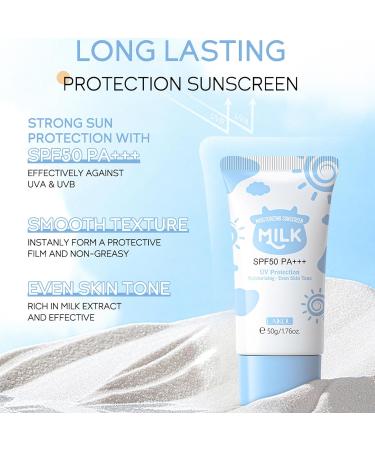 Milk Face Skincare Kit | Hydrating Cream Cleanser Eye Cream & Sunscreen for Glowing Skin Reduces Roughness & Pore Size - Buy Online on GoSupps.com