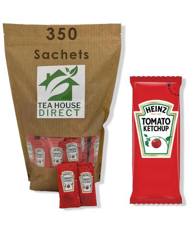 Heinz Tomato Ketchup Sauce Sachet - Classic Condiment for Irresistible Flavor - Convenient Single-Serve Packet Ideal for On-the-Go Deliciousness - 350 Sachets