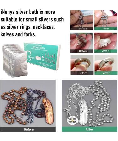 Silver Clean and Shine Bath - No Rubbing Silver Cleaner & Tarnish Remover Liquid Dip for Silverware - Buy Online on GoSupps.com